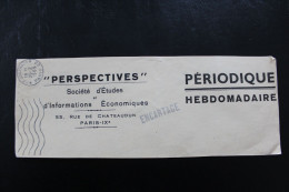 OMEC P.P. JOURNAUX PARIS 22 DU 26-2-1965 SUR BANDE PERIODIQUE HEBDO " PERSPECTIVES " GRIFFE ENCARTAGE - Zeitungsmarken (Streifbänder)