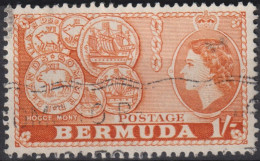 1953 Bermuda ° Mi:BM 141, Sn:BM 155, Yt:BM 142, Hog Coins Of Bermuda, Country Motifs - Bermudes