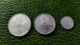 Litauen  Silber Münzen Original Silber 10 1936 ,5 Litas ,1 Litas - Lituania