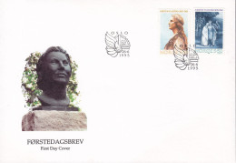 Norway 1995 FDC Cover Ersttags Brief Kirsten Flagstad, Opera Singer Scene From 'Lohengrin' Complete Set !! - FDC