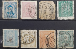 Lot 8 Très Anciens Timbres Oblitérés Portugal - Gebraucht