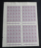 NOUVELLE-CALEDONIE - 1922 - N°YT. 126 - Cagou 0,05 Sur 15c Violet - Bloc De 100 Millésimé - Neuf Luxe** / MNH - Unused Stamps