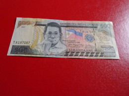 Philippine: Billet De 500 Piso 2007 - Filipinas