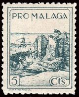 Málaga - Guerra Civil - Emi. Local Nacional - Allepuz ** 2 -"5cts. Pro Málaga" - Republican Issues