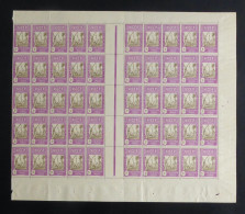 NIGER - 1939-40 - N°YT. 74 - Puits 3c Lilas-rose - Bloc De 50 Bord De Feuille - Neuf Luxe** / MNH - Unused Stamps