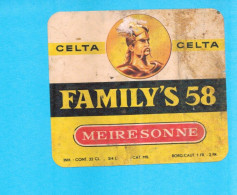 Belgisch Bieretiket Brouwerij MEIRESONNE Gent FAMILY'S 58 (1844) - Beer