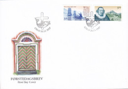 Norway 1997 FDC Cover Ersttags Brief Petter Dass, Dichter Complete Set !! - FDC