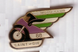 T65 Pin's MOTO CLUB SAINT DIE Des VOSGES Achat Immédiat - Motorbikes