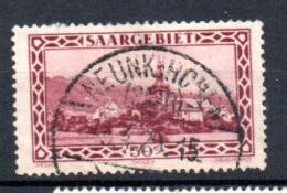 SAARGEBIET - SARRE - 1927 - THOLEY - Oblitéré - Used - 50ç - - Gebraucht