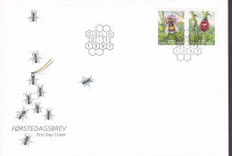 Norway 1997 FDC Cover Ersttags Brief Insekten Insects Hummel Bumble Bee & Marienkäfer Ladybird Complete Set !! - FDC