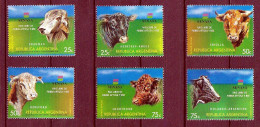 Argentine 1998 Tetes De Bovins 2040-45, 6 Val ** MNH - Sammlungen (ohne Album)