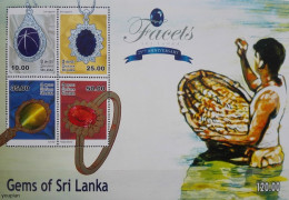 Sri Lanka 2015, Gems Of Sri Lanka, MNH S/S - Sri Lanka (Ceylan) (1948-...)