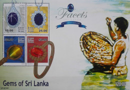 Sri Lanka 2015, Gems Of Sri Lanka, MNH S/S - Sri Lanka (Ceylon) (1948-...)