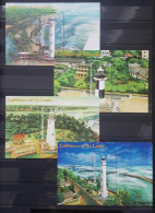 Sri Lanka 2018, Lighthouses Of Sri Lanka, Four MNH S/S - Sri Lanka (Ceylon) (1948-...)