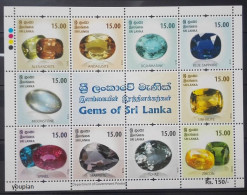 Sri Lanka 2021, Gemstones Of Sri Lanka, MNH S/S - Sri Lanka (Ceylon) (1948-...)