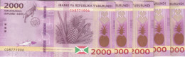 BURUNDI 2000 FRANCS 2018 P 52 Lot X5 UNC Notes - Burundi