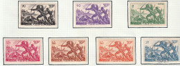TOGO - Chasse à L'arc - Y&T N° 195-201 - 1941 - MH - Unused Stamps