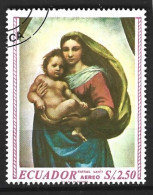 EQUATEUR. PA 493 Oblitéré De 1967. Tableau De Raphaël. - Madonnas