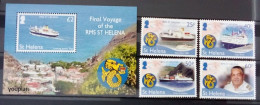 St. Helena 2018, Final Project Of The RMS, MNH S/S And Stamps Set - Sainte-Hélène