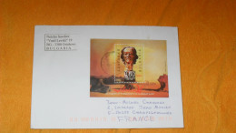 ENVELOPPE DE 2004 ?../ CACHET ORIAHOVO BULGARIE + BLOC TIMBRE PERSONNAGE - Storia Postale