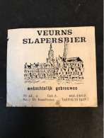 Belgisch Bieretiket VEURNS SLAPERSBIER HR Veurne 23750 75cl (5298) - Beer
