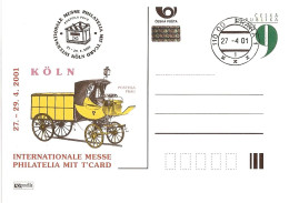 CDV A 69 Czech Republic Köln Stamp Exhibition 2001 Coach - Cartes Postales