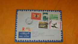 ENVELOPPE ANCIENNE DE 1964../ CACHETS BOURGAS BULGARIE RECOMMANDE 533 POUR ARGENTEUIL FRANCE + TIMBRES X5 - Lettres & Documents