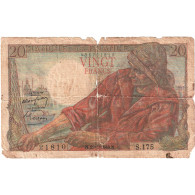 France, 20 Francs, Pêcheur, 1948, S.175, B, Fayette:13.12, KM:100c - 20 F 1942-1950 ''Pêcheur''
