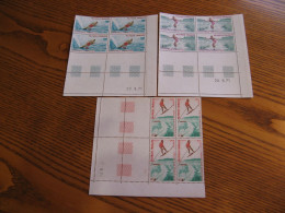 POLYNESIE YVERT POSTE ORDINAIRE N° 86/88 BLOCS DE 4 CD NEUFS** LUXE - MNH - COTE 160,00 E - Unused Stamps