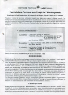 Histoire Postale - Les émissions POORTMAN Sous L'angle De L'histoire Postale  - 10 Pages - Paul Lambert - Philatélie Et Histoire Postale