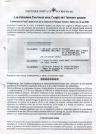 Histoire Postale - Les émissions POORTMAN Sous L'angle De L'histoire Postale  - 10 Pages - Paul Lambert - Filatelia E Historia De Correos