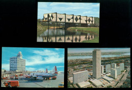 USA, Massachusetts, Boston,Airport, Prudental Center, 1960's, 3 Postcards N100d - Boston