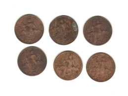 545/ France : 6 X 5 Centimes DUPUIS : 1909 - 1911 - 1912 X 2 - 1914 - 1916 - 5 Centimes
