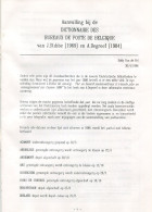1996 Aanvulling Bij De Dictionnaire Des Bureaux Postes Belgique - E Van De Vel - Philatelie Und Postgeschichte
