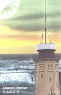 Poland:Used Phonecard, Telekomunikacja Polska S.A., 25 Units, Rozewie II Lighthouse - Vuurtorens