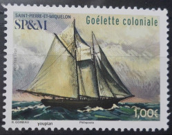 St. Pierre And Miquelon 2021, Goélette Coloniale Ship, MNH Single Stamp - Unused Stamps