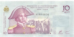 Billete Haiti. P-272. 10 Gourdes 2004. 6hait-272 - Haïti