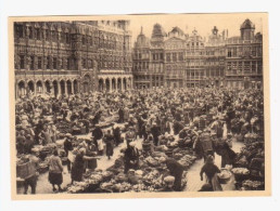 Brüssel, Bruxelles: Grand' Place, Marche Matinal, Morgendl. Markt, N. Gel.,  Hdschr. Dat. 1935 - Märkte