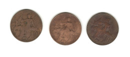 546/ France : 3 X 10 Centimes DUPUIS : 1900 - 1910 - 1913 - 10 Centimes