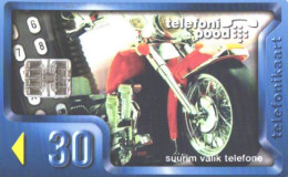 Estonia:Used Phonecard, Eesti Telefon, 30 EEK, Motorbike, 1997 - Motorräder