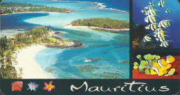 CPM ILE MAURICE - Blue Bay And L'ile Des Deux Cocos Island, Moorish Idols And Clown Fish - Maurice