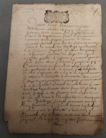 VIEUX PAPIERS Cachets BRETAGNE 1698 . Signer MARTIN Et BOIRON - Gebührenstempel, Impoststempel