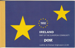 IRLANDE - CARNET De PRESTIGE - N°C813 ** (1992) Marché Unique Européen - Postzegelboekjes