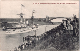 S.M.S. Weissenburg Passiert Den Kaiser Wilhelm-Kanal (Stempel: 1906) - Other & Unclassified