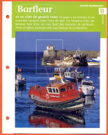 50 BARFLEUR Manche Région Basse Normandie Géographie Fiche Dépliante - Géographie