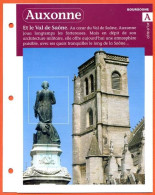 21 AUXONNE LE DUC Cote D'or Région Bourgogne Géographie Fiche Dépliante - Géographie