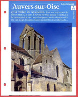 95 AUVERS SUR OISE  Val D'oise  Région Ile De France Géographie Fiche Dépliante - Géographie