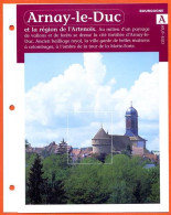 21 ARNAY LE DUC Cote D'or Région Bourgogne Géographie Fiche Dépliante - Géographie