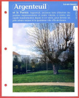 95 ARGENTEUIL  Val D'oise  Région Ile De France Géographie Fiche Dépliante - Géographie