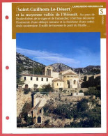 34 SAINT GUILHEM LE DESERT Hérault Région Languedoc Roussillon Géographie Fiche Dépliante - Géographie